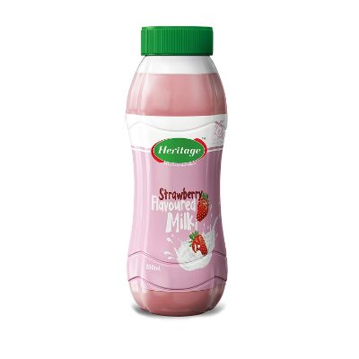 Heritage Strawberry Falvoured Milk Bottle 180 ml