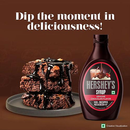 Hersheys Chocolate Flavored Syrup Bottle 623 gm