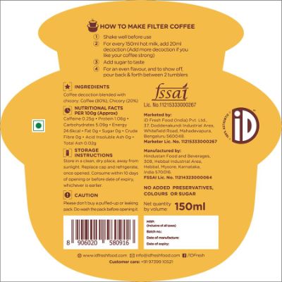 Id Filter Coffee Decoction 150 Ml