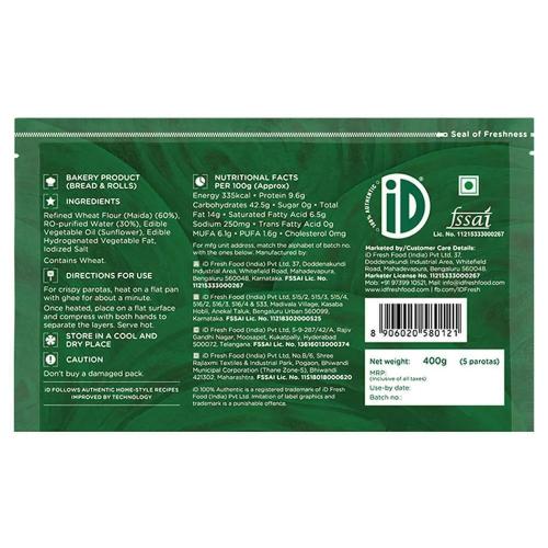 Id Malabar Lachha Paratha 400 gm