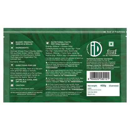 Id Malabar Lachha Paratha 400 gm