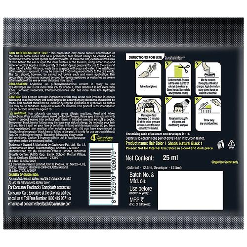 Indica Natural Black Hair Colour 25 ml