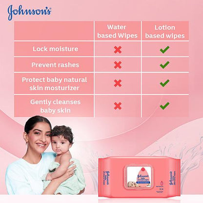 Johnson & Johnson Baby Skin Care Wipes 20 pcs