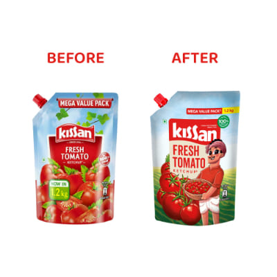Kissan Fresh Tomato Ketchup Pouch 1.1 Kg