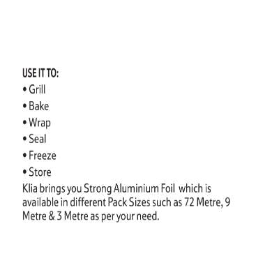 Klia Aluminium Foil 72 mt