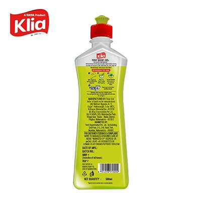 Klia Anti Smell Dishwash Gel 500 ml