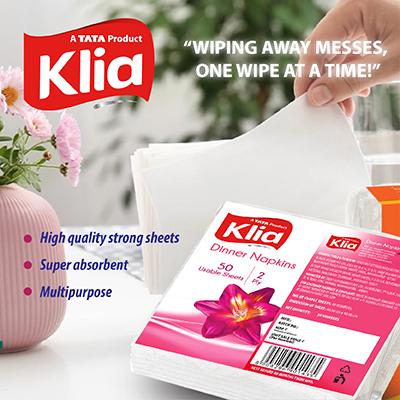 Klia Dinner Napkin 2Ply 38X38 50pulls