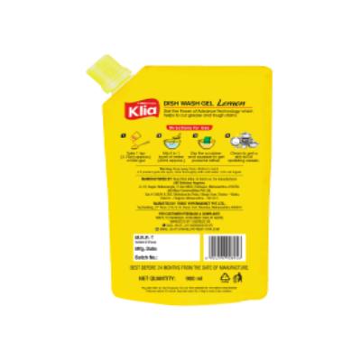 Klia Dishwash Gel Pouch 900 Ml