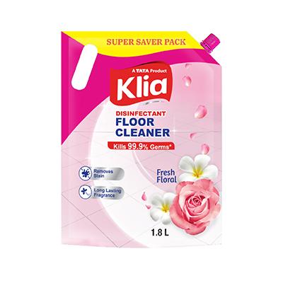 Klia Disinfectant Floor Cleaner Floral Pouch 1800 ml