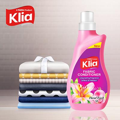 Klia Fabric Conditioner Pink Bottle 1 ltr