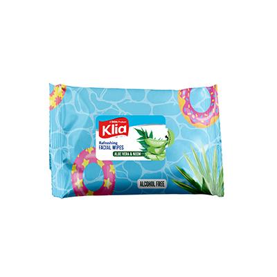 Klia Facial Wipes Neem Aloevera pack of 20