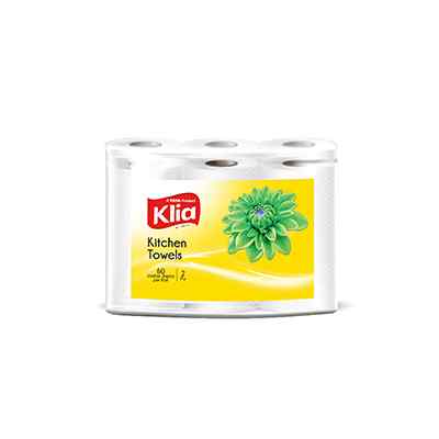 Klia Kitchen Towel 2Ply Pack Of 6 Roll