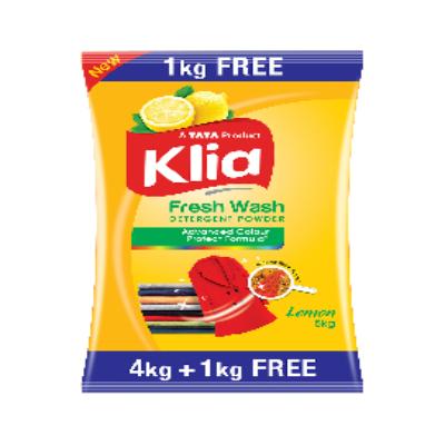 Klia Lemon Detergent Powder 4+1 kg