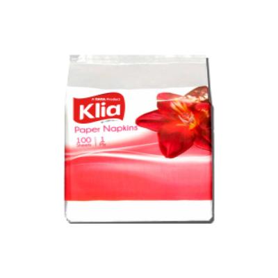 Klia Paper Napkin 1Ply 22X22 Pack Of 100Pulls