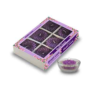 Shubh Anand Scented Floating Candle Bramhakamal 6 pcs