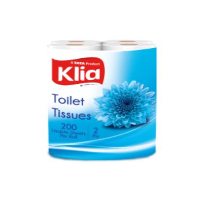 Klia Toilet Tissue 2 Ply Pack Of 4Rolls