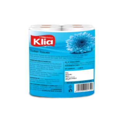 Klia Toilet Tissue 2 Ply Pack Of 4Rolls