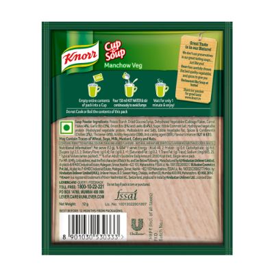 Knorr Instant Manchow Veg Cup A Soup 12 Gm