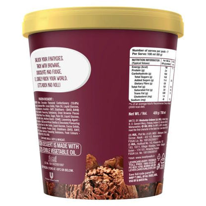 Kwality Walls Choco Brownie Fudge 700 Ml