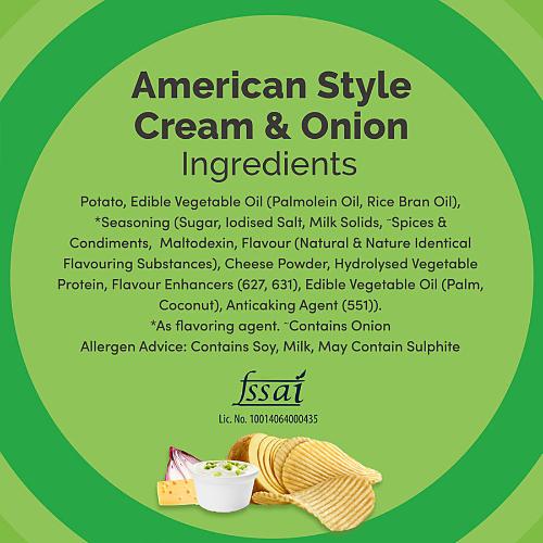 Lays American Cream Onion Potato Chips 143 gm