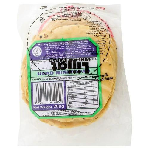 Lijjat Mini Udad Papad 200 gm
