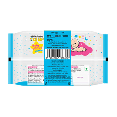 Lil Elf Baby Wipes 72 *2 pcs