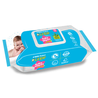 Lil Elf Baby Wipes 72 pcs