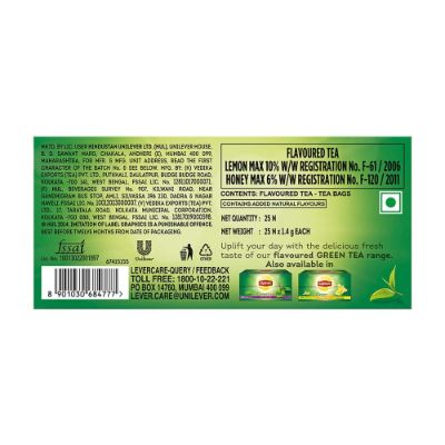 Lipton Honey Lemon Green Tea Bags 25 Pcs