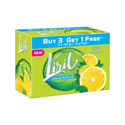 Liril Lime & Tea Tree Oil Soap 125 g (buy 3 get 1 free)