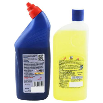 Lizol Disinfected Surface Cleaner 600 Ml+Harpic 600 Ml Combi 1.2 ltr