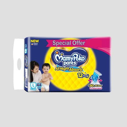 Mamy Poko Pants Standard All Night Large Diaper 44 pcs