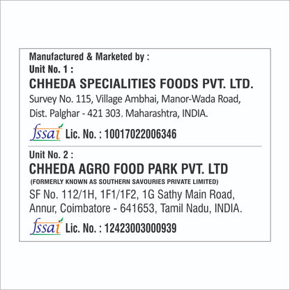 Chheda'S Farali Potato Chivda 170 gm