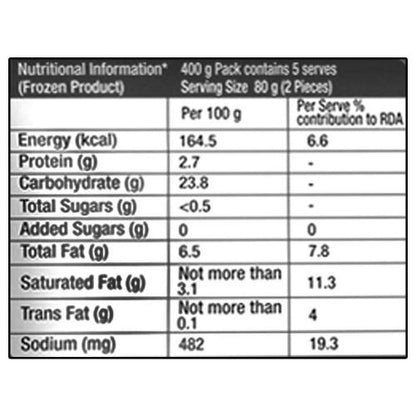 Mccain Aloo Tikki 400 gm