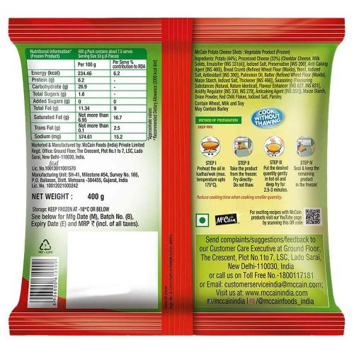 Mccain Cheese Shotz 400 gm