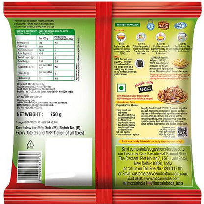 Mccain French Fries Value Pack 750 Gm