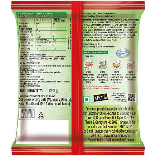 Mccain Mini Cheese Pizza Samosa 240 gm