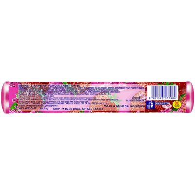 Mentos Starwberry Sticks 36.4 gm