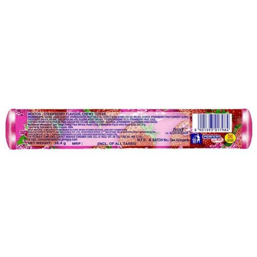 Mentos Starwberry Sticks 36.4 gm
