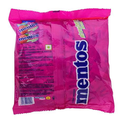 Mentos Strawberry Pouch 100 pcs