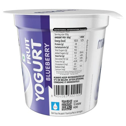 Milky Mist Blueberry Fruit Yoghurt 100 ml