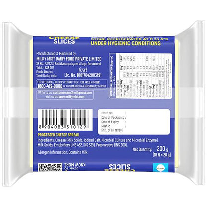 Milky Mist Cheese Slice 200 gm