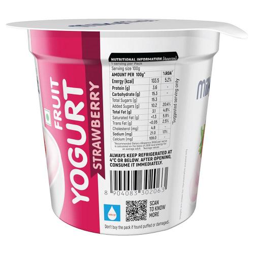 Milky Mist Strawberry Fruit Yoghurt 100 ml