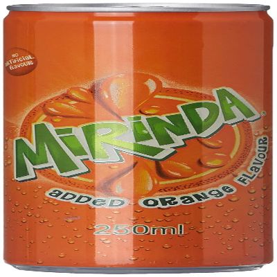 Mirinda Orange Carbonated Soft Drink Can 250 ml