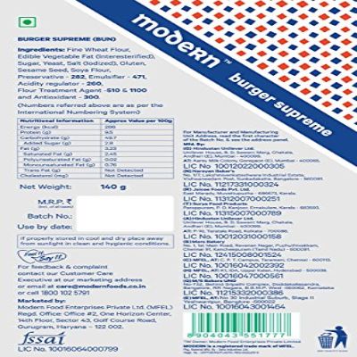 Modern Burger Supreme 140 gm