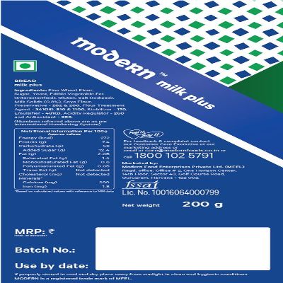 Modern Milk Plus White Bread 350 Gm