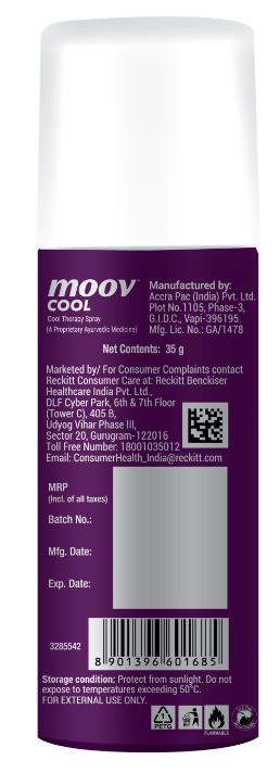 Moov Cool Spray 35 g