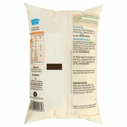 Mother Dairy Double Toned Milk Pouch 1 ltr