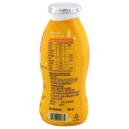 Mother Dairy Lassi Mango Bottle 180 ml