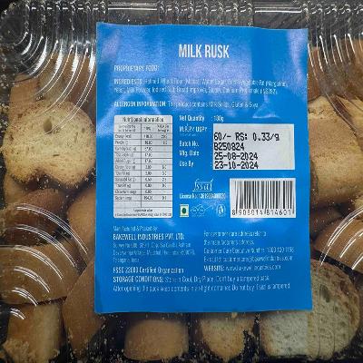 Mr Bakewell Milk Baby Rusk 180 g