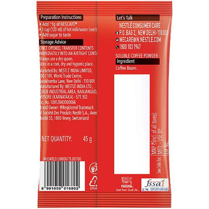 Nescafe Classic Coffee Pouch 45 Gm